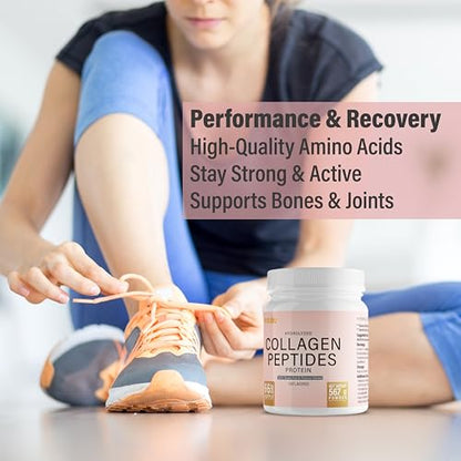 METALIFE Collagen Powder 20 Oz, 66 Servings, Hydrolyzed Collagen Peptides, Grass-Fed Bovine, Unflavored, Made in Canada, Supports Joints, Skin, Hair & Nails, Protein Supplement for Women & Men