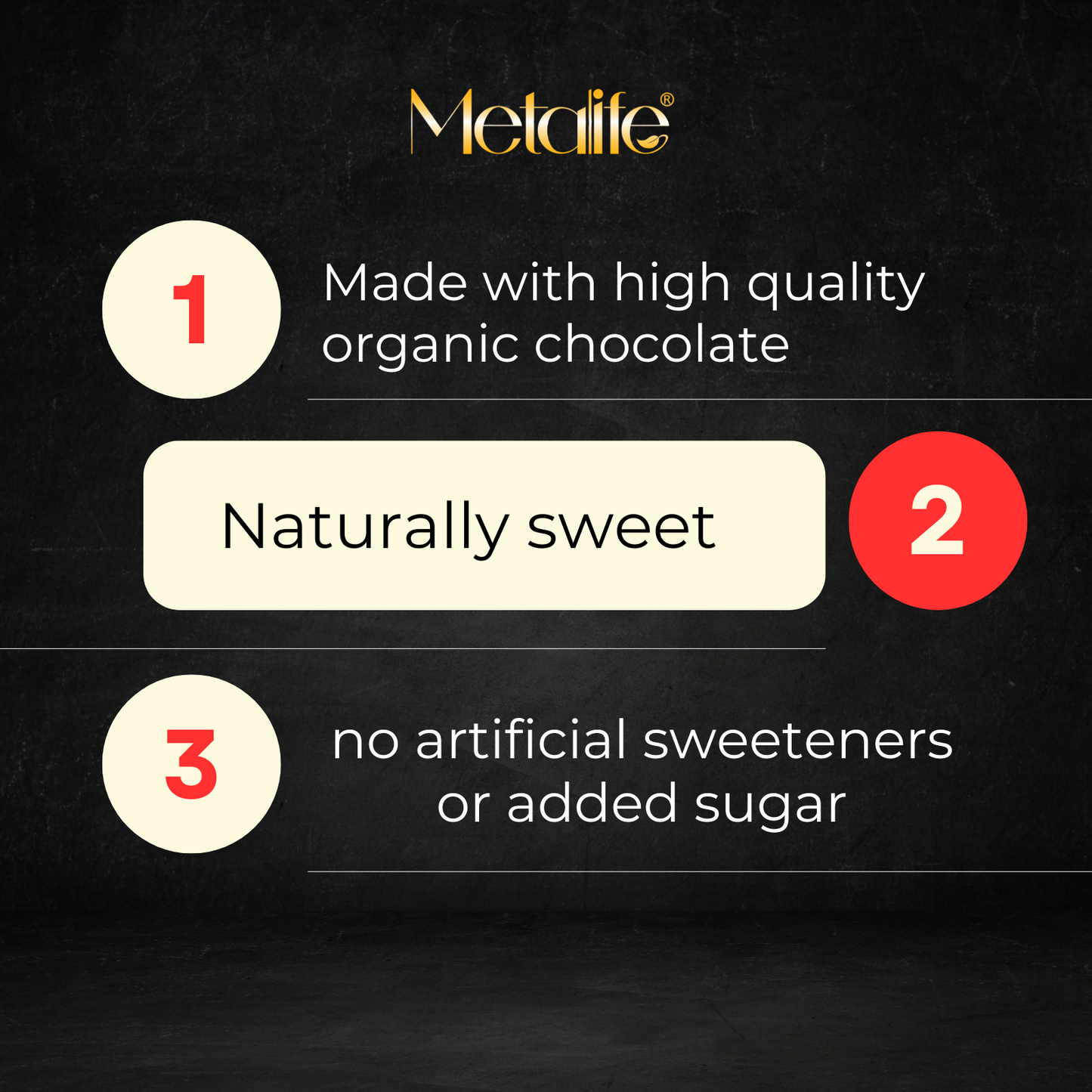 MetaLife Complete Whey Protein Powder – Organic Chocolate