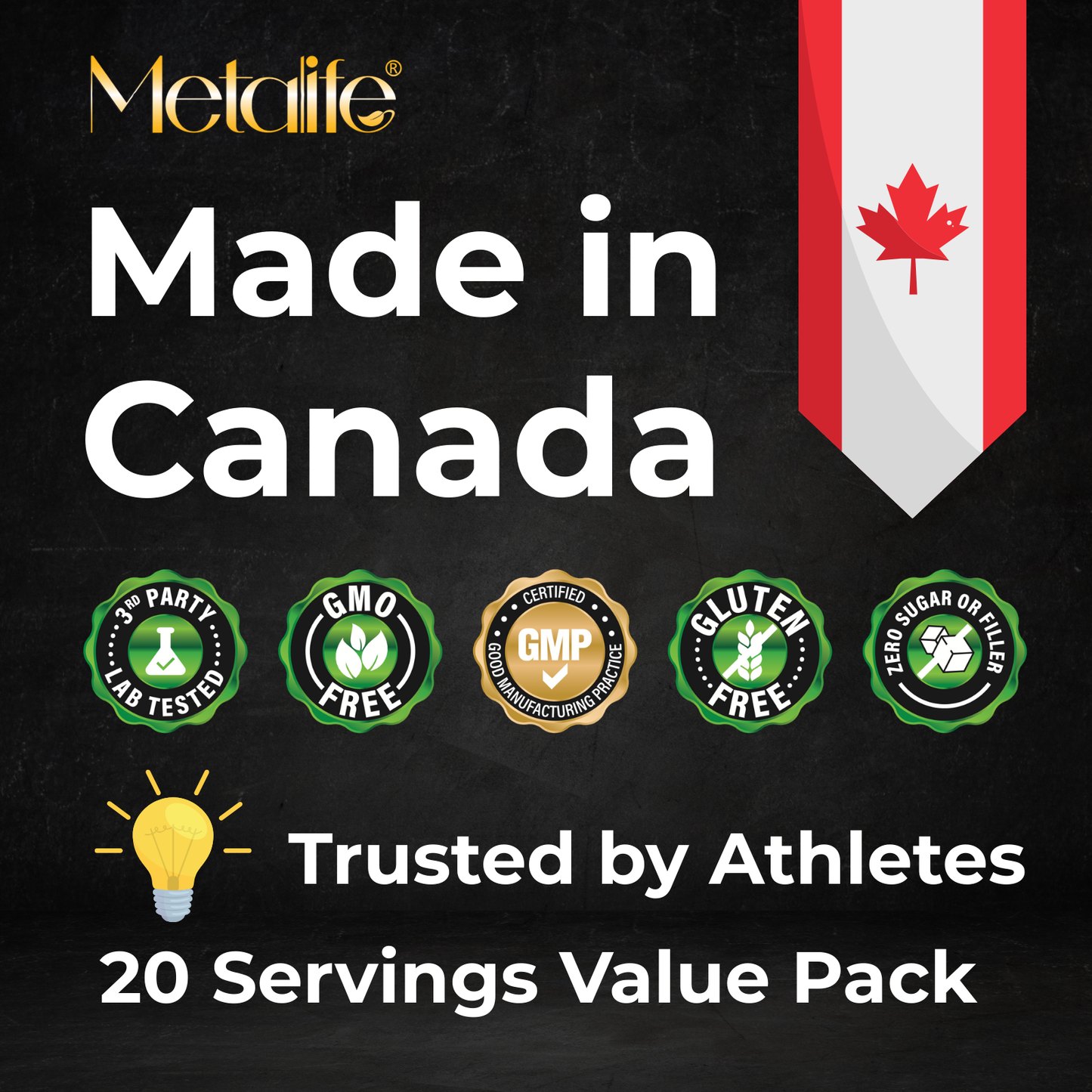 MetaLife Complete Whey Protein Powder– French Vanilla