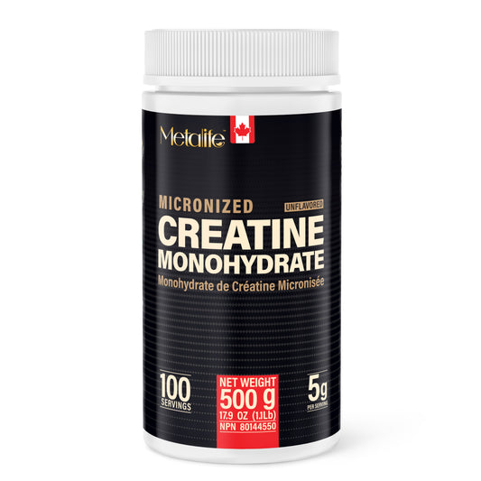 MetaLife 100% Pure Creatine Monohydrate - 100 Servings (500 g)