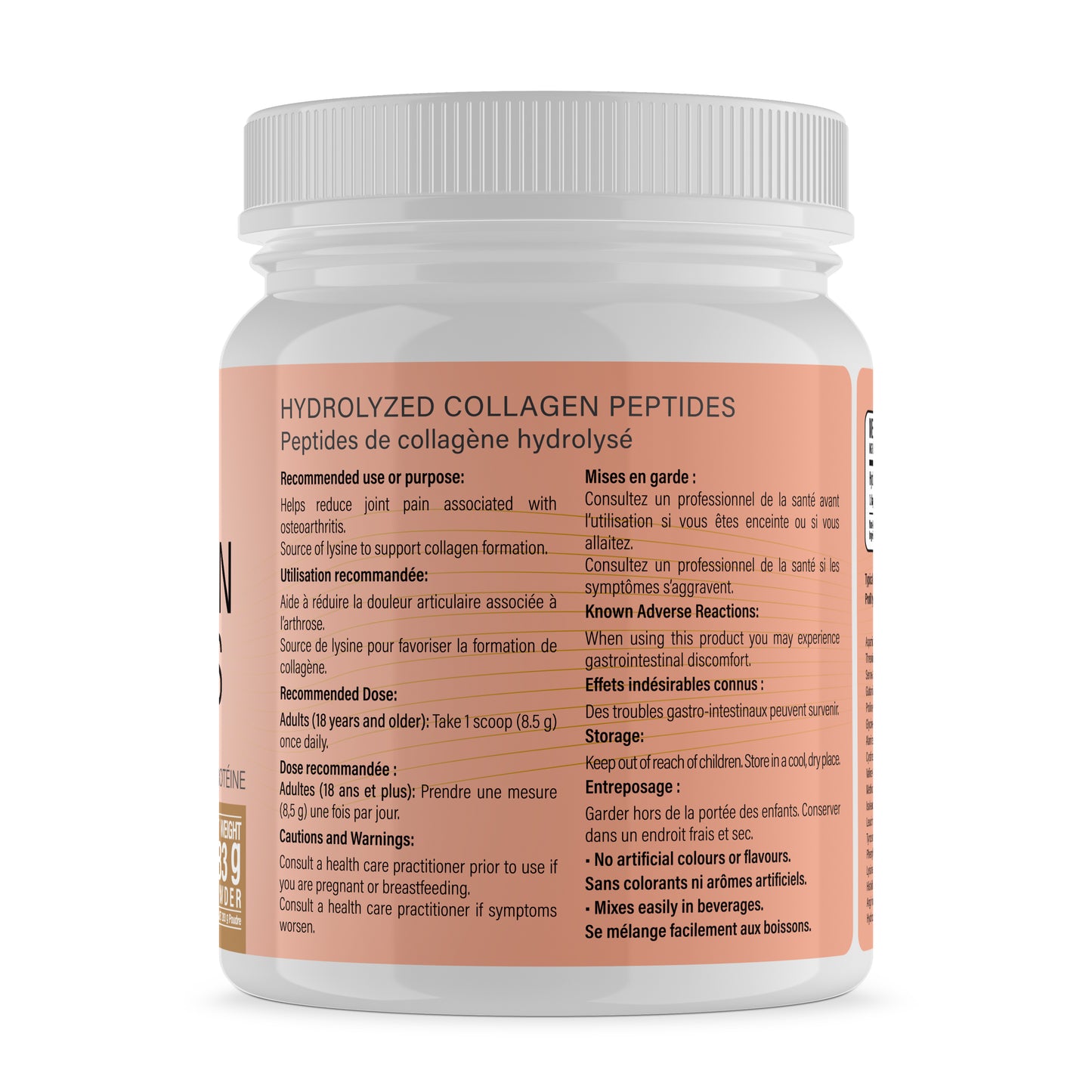 Hydrolyzed Bovine Collagen Powder, 10 oz, 33 Servings