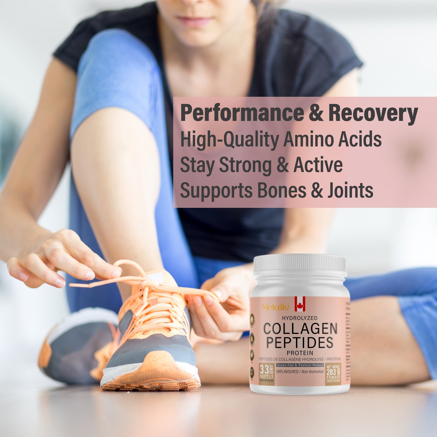 Hydrolyzed Bovine Collagen Powder, 10 oz, 33 Servings