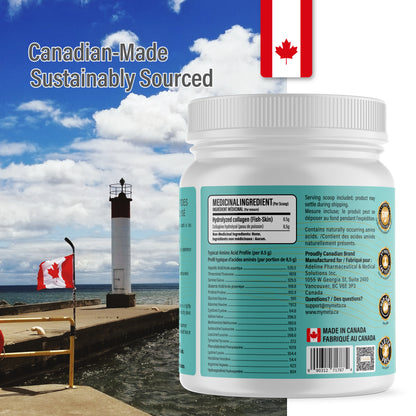 Hydrolyzed Marine Collagen Powder | 20 oz, 66 Servings