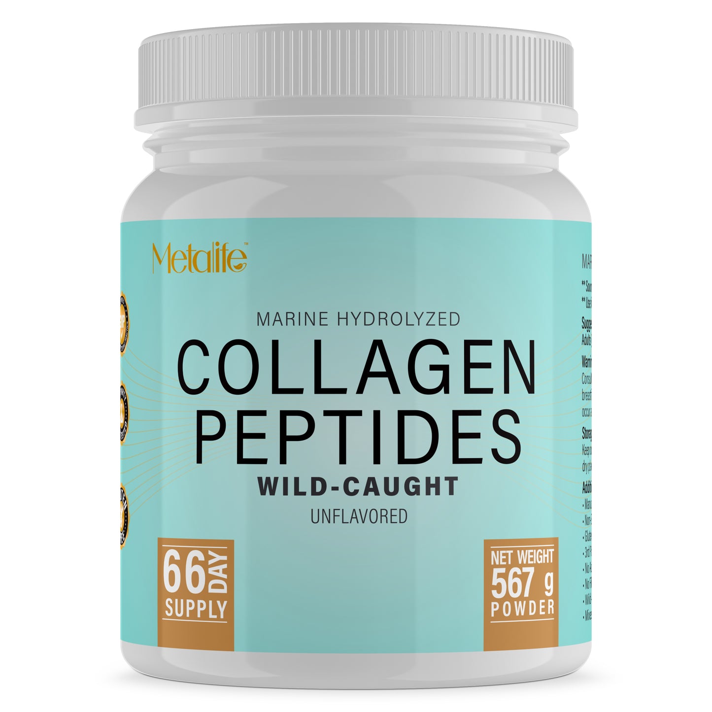 Hydrolyzed Marine Collagen Powder | 20 oz, 66 Servings