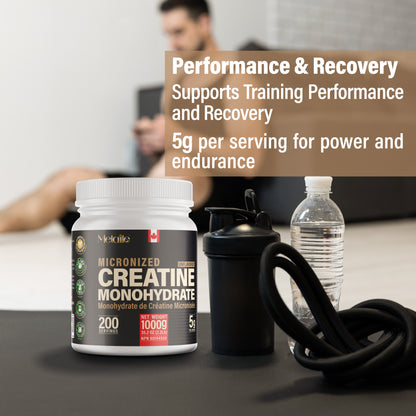 MetaLife 100% Pure Creatine Monohydrate - 200 Servings (1000 g)