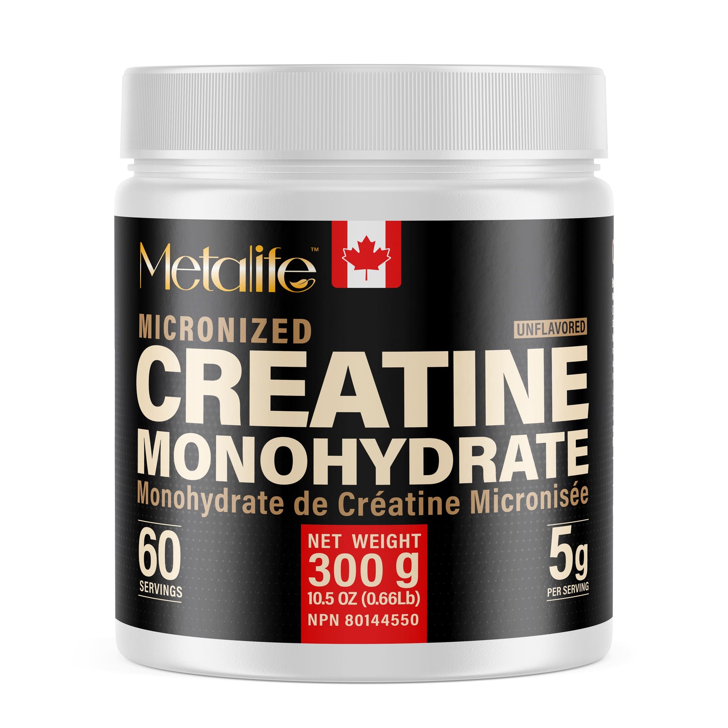 MetaLife 100% Pure Creatine Monohydrate - 60 Servings (300 g)