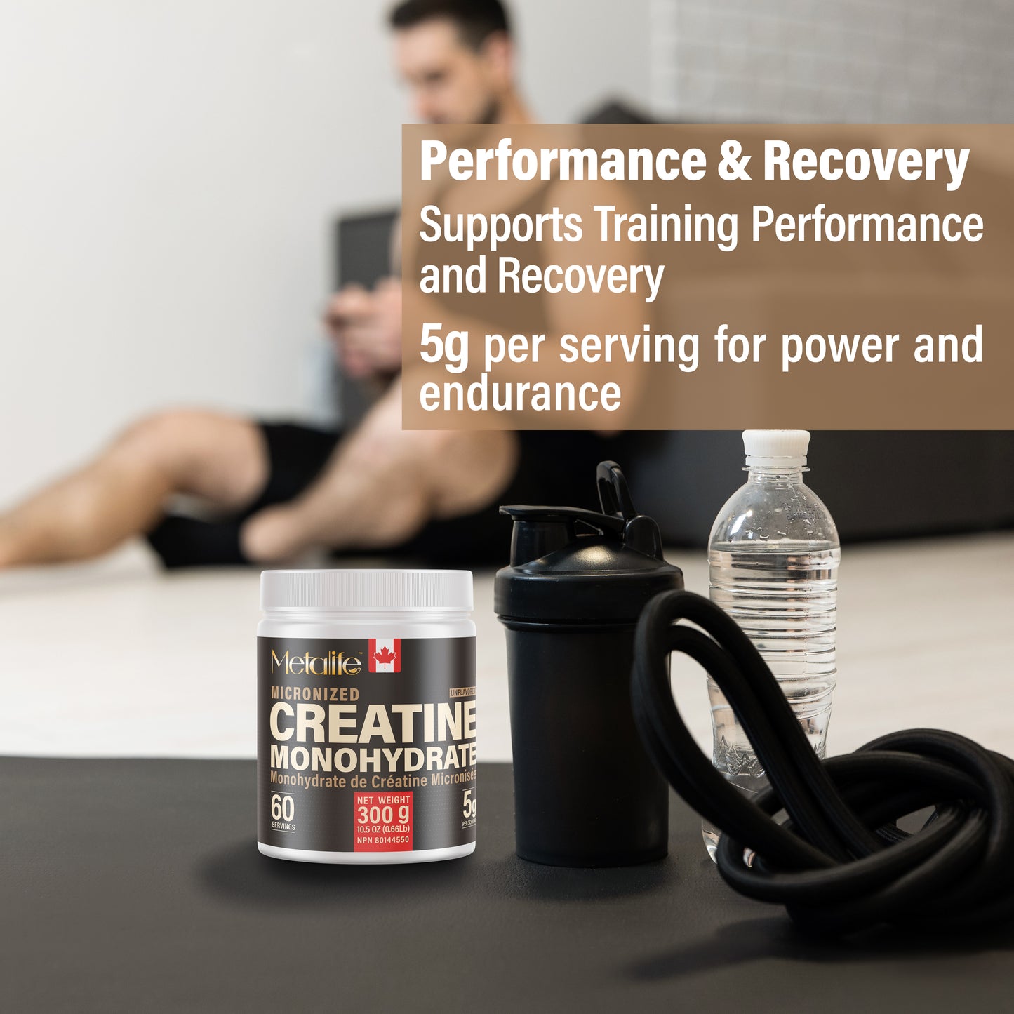 MetaLife 100% Pure Creatine Monohydrate - 60 Servings (300 g)