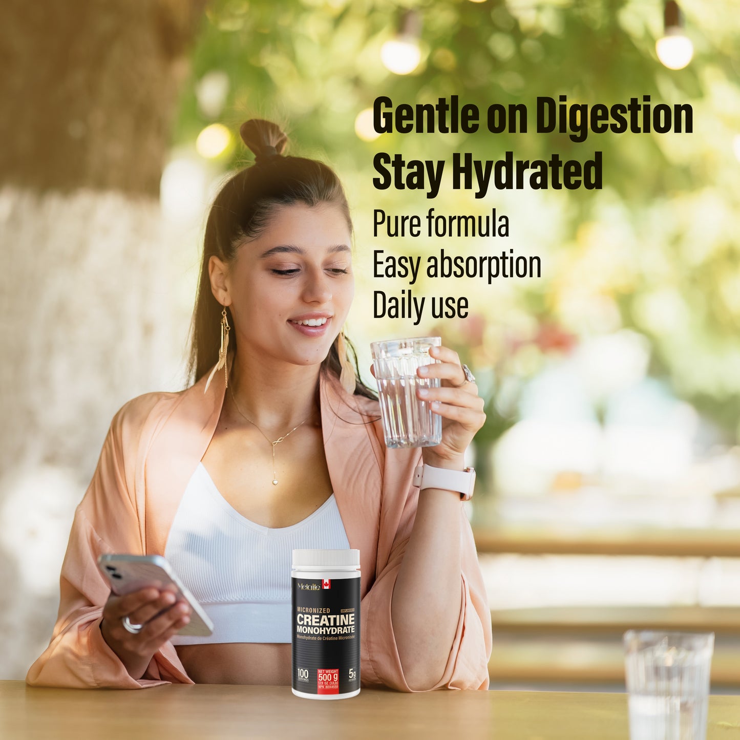 MetaLife 100% Pure Creatine Monohydrate - 100 Servings (500 g)