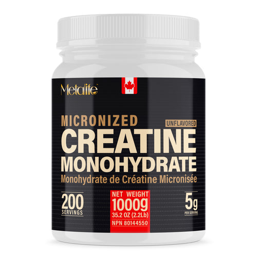 MetaLife 100% Pure Creatine Monohydrate - 200 Servings (1000 g)
