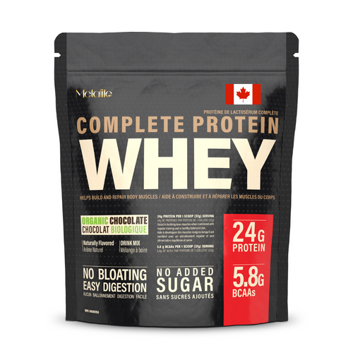 MetaLife Complete Whey Protein Powder – Organic Chocolate